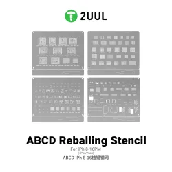 2uul BG01 4-in-1 ABCD BGA Reballing Stencil Set