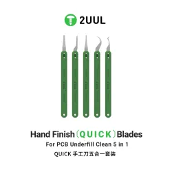 2uul DA22 5-in-1 Hand Finish QUICK Blades Set