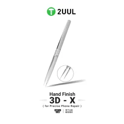 2uul TW02 Hand Finish 3D-X Ornate-Patterned Tweezers